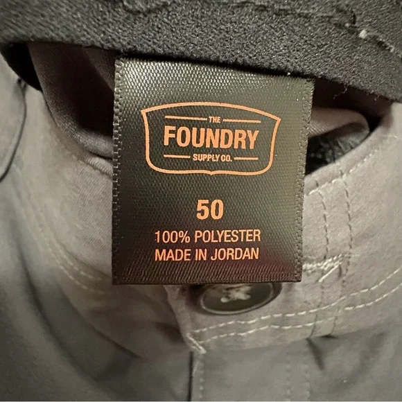 Foundry Active Division Men’s Comfort Stretch Quick Dry Dark Gray Shorts Size 50 - Picture 6 of 8